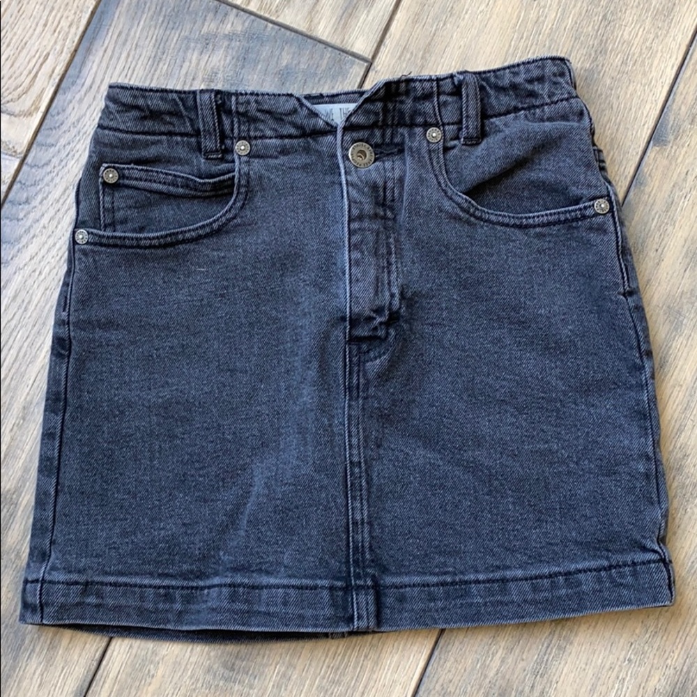 Free People we the free denim mini skirt
